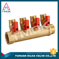 TMOK 3/4" to 1/2" Brass Manifold with Ball Valves - 4 Port